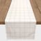 72" Pink Grid Check Pattern Poly Twill Table Runner
